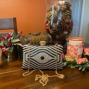 Black and White Evening Clutch